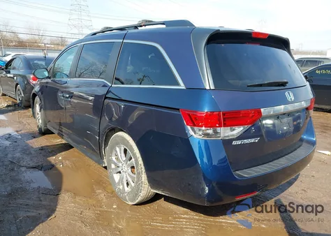2015 Honda Odyssey Ex-L из США, поврежденный, VIN 5FNRL5H65FB006696